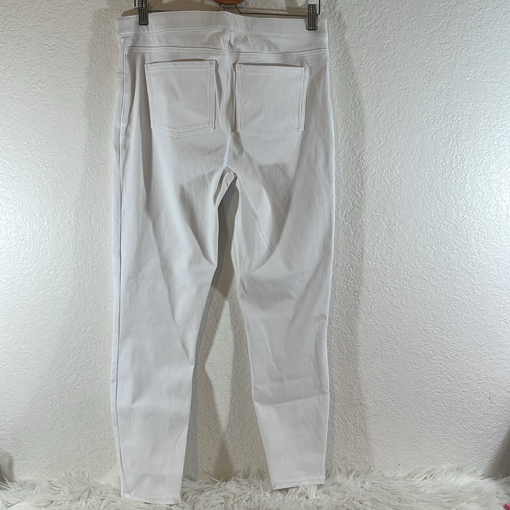 SPANX Jean-ish Ankle Leggings White Size XL Back Pockets NEW - Picture 6 of 14